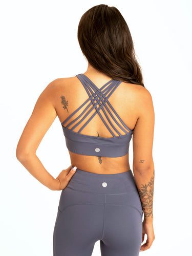 Strappy Sports Bra Womens Tops Sports Bra Threads 4 Thought