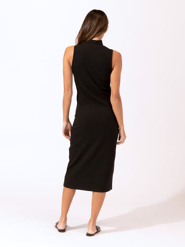 Donika Mock Neck Rib Midi Dress Womens Dresses Threads 4 Thought