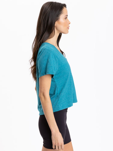 Ada Triblend V-Neck Tee Womens Tops Short Threads 4 Thought