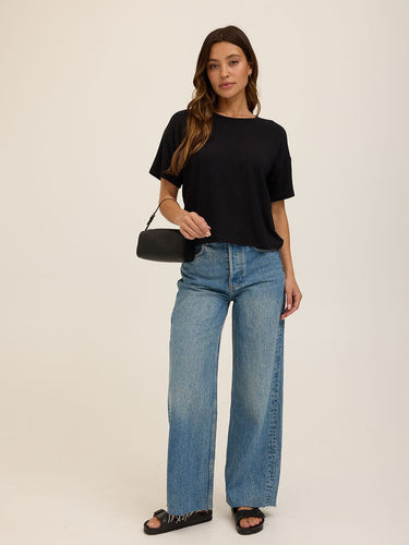 Shana Modal Terry Tee Womens Tops Short Tee Threads 4 Thought 