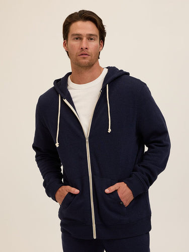 Triblend Zip Fleece Hoodie Mens Outerwear Sweatshirt Threads 4 Thought 