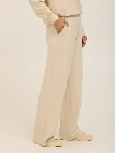 Esmeralda Feather Fleece Wide Leg Pant Womens Bottoms Sweatpants Threads 4 Thought 