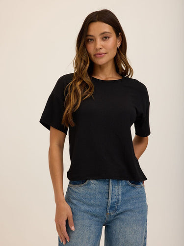 Shana Modal Terry Tee Womens Tops Short Tee Threads 4 Thought 