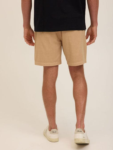 Dylan Herringbone Twill Short Mens Bottoms Short Threads 4 Thought 