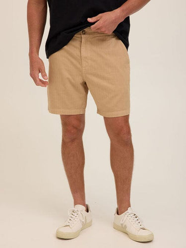 Dylan Herringbone Twill Short Mens Bottoms Short Threads 4 Thought 