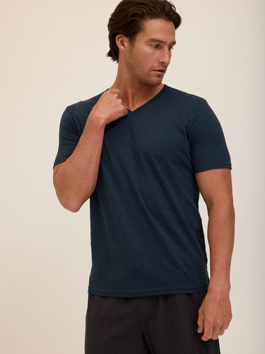 Triblend V-Neck Tee Mens Tops Tshirt Short Threads 4 Thought 