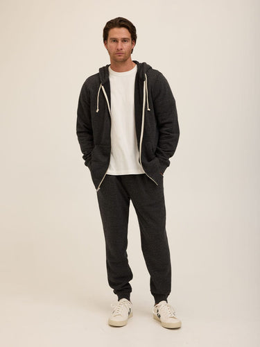 Triblend Zip Fleece Hoodie Mens Outerwear Sweatshirt Threads 4 Thought 