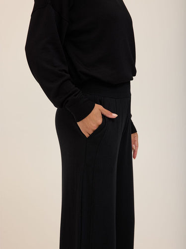 Esmeralda Feather Fleece Wide Leg Pant Womens Bottoms Sweatpants Threads 4 Thought 