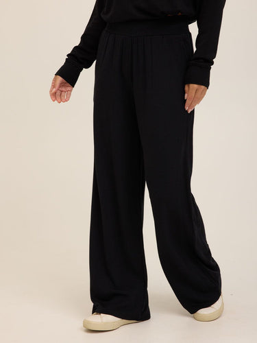 Esmeralda Feather Fleece Wide Leg Pant Womens Bottoms Sweatpants Threads 4 Thought 