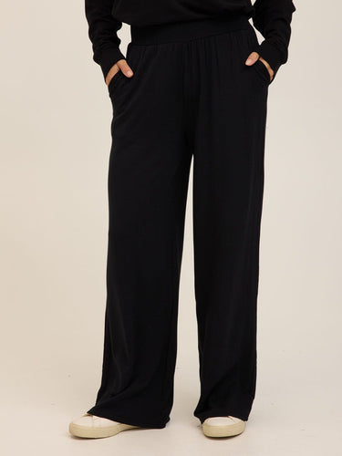Esmeralda Feather Fleece Wide Leg Pant Womens Bottoms Sweatpants Threads 4 Thought 
