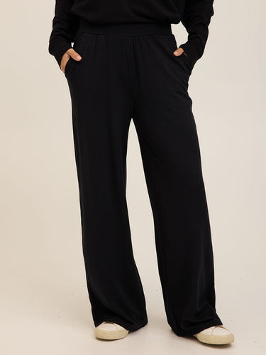Esmeralda Feather Fleece Wide Leg Pant Womens Bottoms Sweatpants Threads 4 Thought 