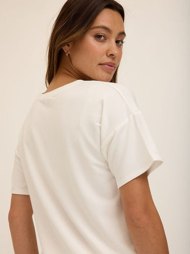 Shana Modal Terry Tee Womens Tops Short Tee Threads 4 Thought 