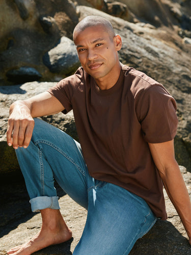 Men's Core Organic Cotton Crew Neck Tee Mens Tops Tshirt Short Threads 4 Thought 