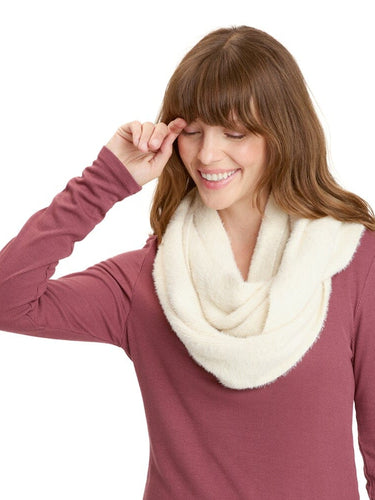 Fuzzy Knit Infinity Scarf Accessories Hat Threads 4 Thought 