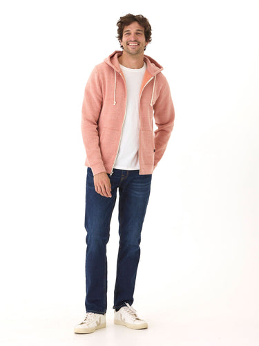 Triblend Fleece Zip Hoodie Mens Outerwear Sweatshirt Threads 4 Thought 