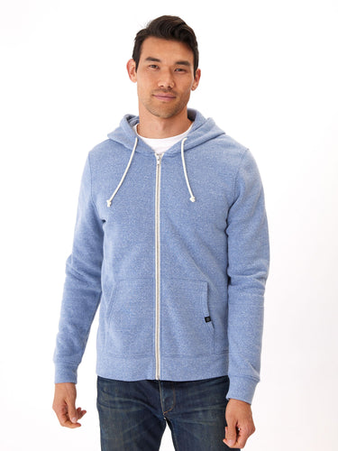 Triblend Zip Fleece Hoodie Mens Outerwear Sweatshirt Threads 4 Thought 