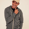 Triblend Zip Fleece Hoodie Mens Outerwear Sweatshirt Threads 4 Thought 