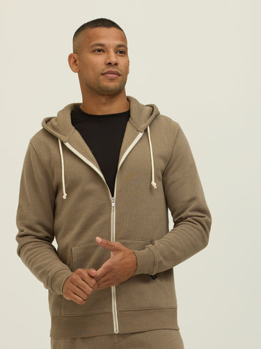 Men's Core Triblend Fleece Pullover Hoodie Mens Outerwear Sweatshirt Threads 4 Thought 