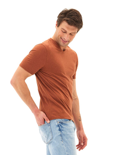 Triblend V-Neck Tee Mens Tops Tshirt Short Threads 4 Thought 