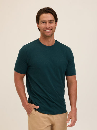 Triblend Crew Neck Tee Mens Tops Tshirt Short Threads 4 Thought 