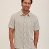 Adam Tonal Stretch Seersucker Button Down Shirt Mens Tops Tshirt Short Threads 4 Thought 