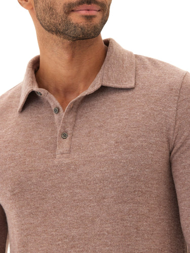 Henrique Sweater Knit Long Sleeve Polo Mens Outerwear Sweater Threads 4 Thought 