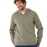 Kieran Triblend Fleece Henley Hoodie Mens Outerwear Sweatshirt Threads 4 Thought 