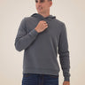 Kieran Triblend Fleece Henley Hoodie Mens Outerwear Sweatshirt Threads 4 Thought 