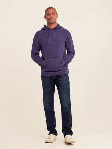 Nico Striped Terry Pullover Hoodie Mens Outerwear Sweatshirt Threads 4 Thought 