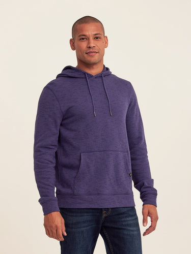 Nico Striped Terry Pullover Hoodie Mens Outerwear Sweatshirt Threads 4 Thought 