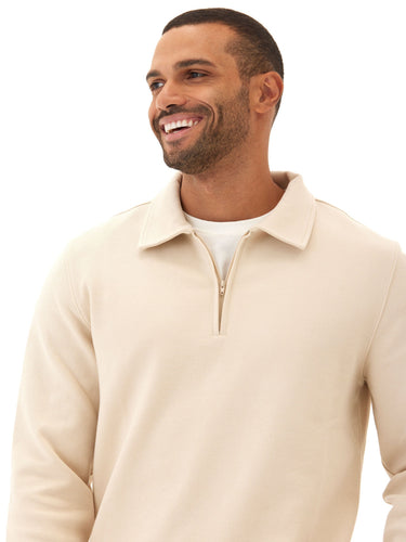Briggs Knit Jacquard 1/4 Zip Pullover Mens Outerwear Sweatshirt Threads 4 Thought 