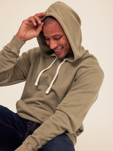 Everett Heavyweight Relaxed Pullover Hoodie Mens Outerwear Sweatshirt Threads 4 Thought 