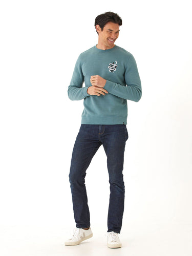 Mineral Wash Graphic Fleece Crew Mens Outerwear Sweatshirt Threads 4 Thought 
