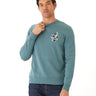 Mineral Wash Graphic Fleece Crew Mens Tops Tshirt Short Threads 4 Thought 