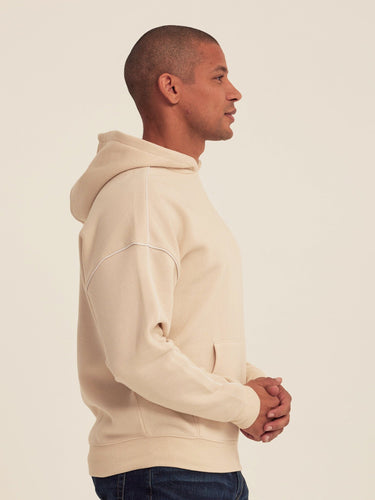 Marcel Triblend Fleece Contrast Piping Pullover Hoodie Mens Outerwear Sweatshirt Threads 4 Thought 