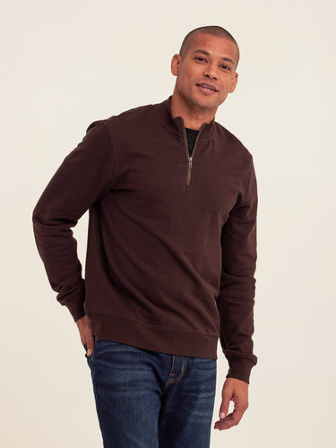 Christian Comfort Slub Terry Half Zip Pullover Mens Outerwear Sweatshirt Threads 4 Thought 