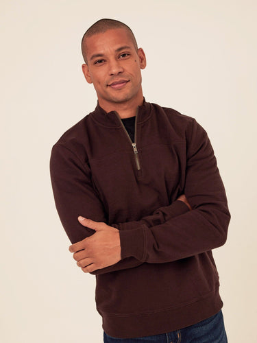 Christian Comfort Slub Terry Half Zip Pullover Mens Outerwear Sweatshirt Threads 4 Thought 
