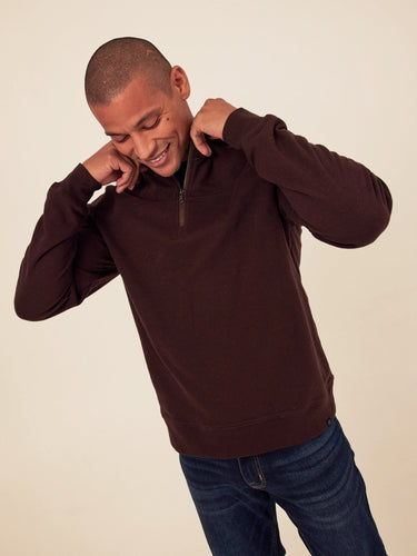 Christian Comfort Slub Terry Half Zip Pullover Mens Outerwear Sweatshirt Threads 4 Thought 