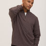 Kace Brushed Jacquard Quarter Zip Mock Neck Mens Outerwear Sweatshirt Threads 4 Thought 