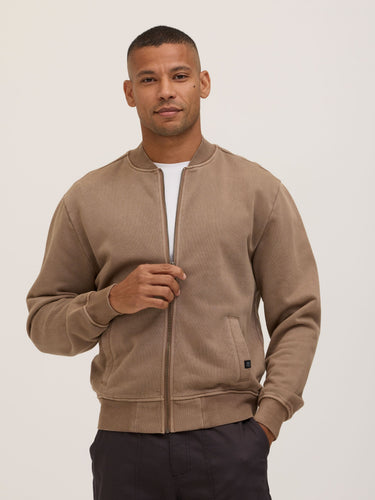 Walter Mineral Wash Heavy Terry Bomber Jacket Mens Outerwear Sweatshirt Threads 4 Thought 