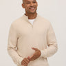 Dan Waffle Knit Quarter Zip Mens Outerwear Sweatshirt Threads 4 Thought 