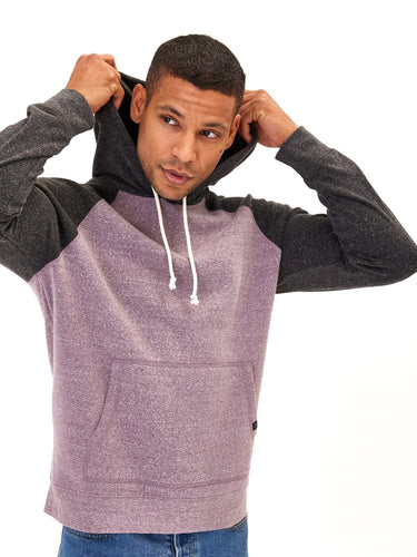 Triblend Fleece Colorblock Raglan Hoodie Mens Outerwear Sweatshirt Threads 4 Thought 