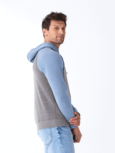 Triblend Fleece Colorblock Raglan Hoodie Mens Outerwear Sweatshirt Threads 4 Thought 