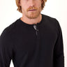 Long Sleeve Triblend 2-Button Henley Mens Tops Tshirt Long Threads 4 Thought 