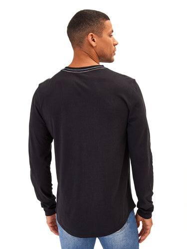 Kye Triblend Long Sleeve Crew Mens Tops Tshirt Long Threads 4 Thought 