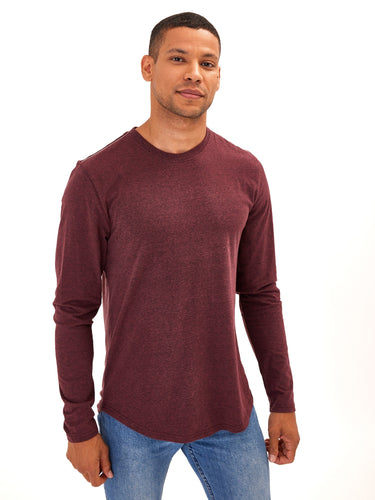 Kye Triblend Long Sleeve Crew Mens Tops Tshirt Long Threads 4 Thought 