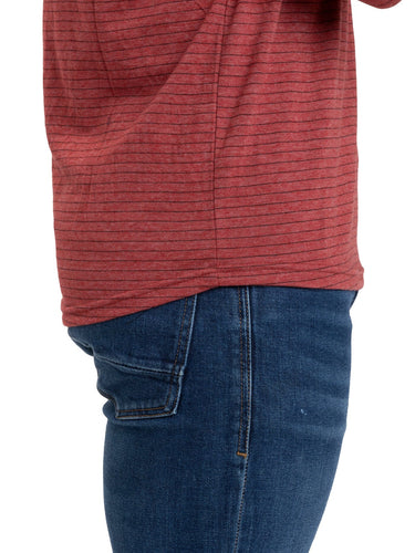 Stripe Triblend Long Sleeve Henley Mens Tops Tshirt Long Threads 4 Thought 