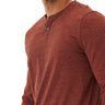 Braeden Black Fleck LS Triblend Henley Mens Tops Tshirt Long Henley Threads 4 Thought 