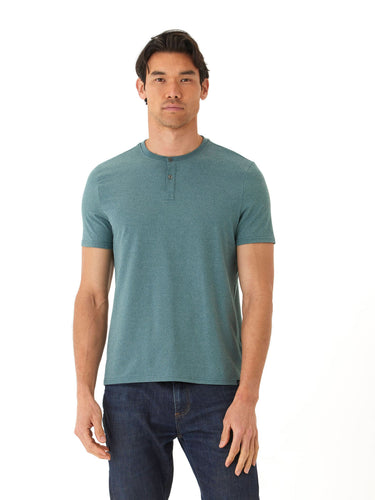 Frederick Luxe Jersey 2 Button Henley Mens Tops Tshirt Short Henley Threads 4 Thought 