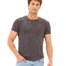 Two Tone Slub Jersey Henley Mens Tops Tshirt Short Threads 4 Thought 